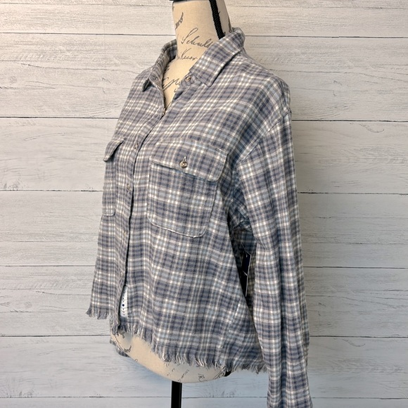 NWT Lucky Brand Plaid Dobby Western Long Sleeve Shirt - Picture 4 of 10